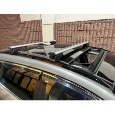 Поперечины на интегрированные рейлинги с замком Wizard V2 (2 шт) 115см, серые