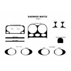 Накладки на панель приборов (1998-2005) Дерево для Daewoo Matiz