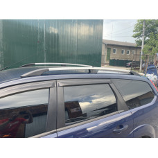 Алюминиевые рейлинги (Caravan, хром) для Ford Focus II 2008-2011 гг