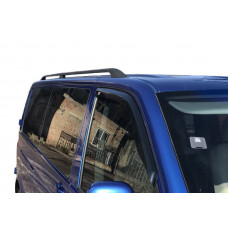 Черные рейлинги Длинная база, пластиковые ножки для Volkswagen T5 2010-2015 гг