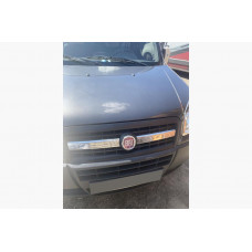 Хромированные накладки на решетку радиатора (2 шт., нержавейка) Carmos - Турецкая Нержавеющая Сталь для Fiat Doblo I 2005-2010 гг