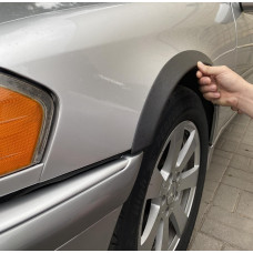 Накладки на арки (4 шт, чорні, ABS-пластик) для Mercedes C-class W202 1993-2001 рр