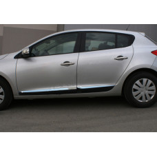 Дверные молдинги нержавейка (HB, 4 шт) для Renault Megane III 2009-2016 гг