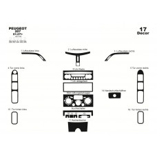 Накладки на панель (Meric) Алюміній для Peugeot 207 2006-2014 рр