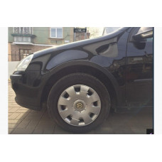 Расширители арок (4 шт, черные) для Volkswagen Golf Plus 2004-2014 гг