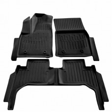 Коврики резиновые Stingray 3D (5 шт, полиуретан) для Toyota Land Cruiser 300 2021- гг