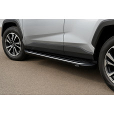 Боковые Подножки OEM V2B (2 шт, Алюминий) для Toyota Rav 4 2019- гг
