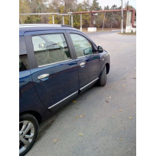 Накладки на ручки (4 шт, нерж.) Carmos - Турецкая сталь для Dacia Lodgy 2012-2022 гг