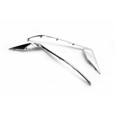 Реснички на фары (2 шт., для LED) для Toyota Land Cruiser Prado 150 2009-2023 гг