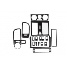 Накладки на панель (1999-2001) Чорний для Volkswagen Polo рр