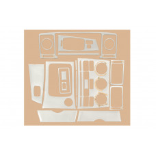 Накладки на панель приборов (2004-2007) Алюминий для Toyota Corolla