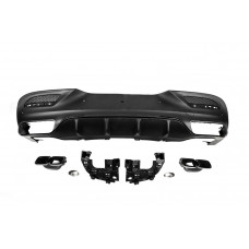 Задний диффузор с насадками Black (дизайн GLE63) для Mercedes GLE coupe C292 2015-2019 гг