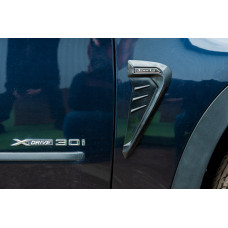 Универсальные вентиляционные накладки на крылья Тип-C (имитация, 2 шт, резина)