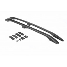 Черные рейлинги Макси база, Пластиковые ножки для Ford Connect 2006-2009 гг