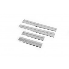 Накладки на пороги Carmos V1 (4 шт, нержавейка) для Ford Courier 2014-2023 гг