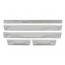 Універсальні накладки на пороги Toyota V-2 (4 шт., нерж) для Toyota