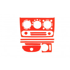 Накладки на панель приборов (красные) для Opel Corsa B 1993-2004 гг