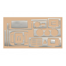 Накладки на торпедо Алюминий для Skoda Fabia 2000-2007 гг