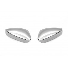 Накладки на дзеркала (2 шт, нерж.) Carmos для Skoda Karoq 2018- рр