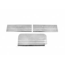 Накладки на пороги Carmos V2 (3 шт, нержавейка) для Renault Trafic 2001-2015 гг