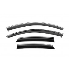 Ветровики с хромированным молдингом Niken Luxury (4 шт) для Lexus RX 2022- гг