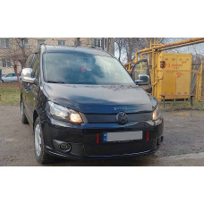 Зимняя накладка на решетку (нижняя) глянцевая для Volkswagen Caddy 2010-2015 гг