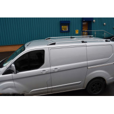 Рейлинги OmsaLine Sport (2 шт, серые) Длинная База для Ford Custom 2013-2022 гг