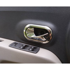 Накладки на внутрішні ручки OmsaLine (4 шт., нерж.) для Renault Lodgy 2013-2022 рр