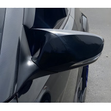 Накладки на дзеркала із вирізом під поворот BMW-style (2 шт) для Hyundai Veloster 2011-2017 рр