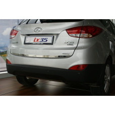 Кромка багажника (нерж.) OmsaLine - Італійська нержавійка для Hyundai IX-35 2010-2015 рр