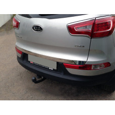 Накладка на багажник нержавейка OmsaLine - Итальянская Нержавейка для Kia Sportage 2010-2015 гг