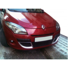 Вставки в бампер (2008-2012, 2 шт, грунтованные) для Renault Megane III
