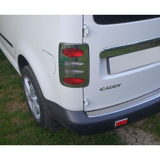 Хром Накладки на Задние Фонари V2 (2 шт., Нерж. сталь) Carmos - Турецкая Нержавеющая Сталь для Volkswagen Caddy 2010-2015 гг