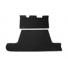 Коврик багажника 2 шт Черный (EVA, 7 мест) для Toyota Land Cruiser 100 1998-2007 гг