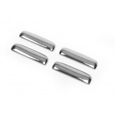 Хромированные Накладки на Ручки Дверей (4 шт, Нержавейка) OmsaLine - Итальянская Нержавейка для Nissan NP300 1999-2015 гг