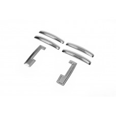 Хромированные Накладки на Ручки (4 шт., Нержавейка) Carmos - Турецкая Нержавеющая Сталь для Renault Dokker 2013-2022 гг