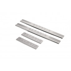 Накладки на пороги OmsaLine (4 шт, нержавейка) для Skoda Octavia II A5 2006-2010 гг