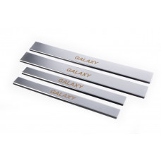 Накладки на пороги Carmos (4 шт, нержавейка) для Ford Galaxy 1995-2006 гг