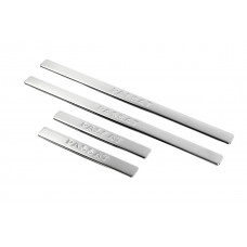 Накладки на пороги OmsaLine тип 2 (4 шт, нержавейка) для Volkswagen Passat СС 2008-2017 гг