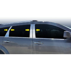 Накладки на дверные стойки из нержавеющей стали для Dodge Journey 2008-2020 гг