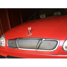 Зимняя накладка на решетку радиатора (верхняя) Матовый для Daewoo Lanos 1998-2017 гг