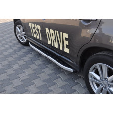 Бокові пороги Fullmond (2 шт., алюм.) для Citroen C-4 Aircross 2012-2017 рр