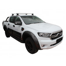 Поперечины на гладкую крышу (2 шт, Asaf V4) для Ford Ranger 2011-2022 гг