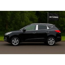 Повна окантовка стекол та стійок LIBAO (20 шт, нерж.) для Hyundai IX-35 2010-2015 рр