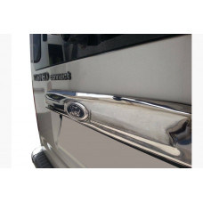 Хромированная накладка над номером (нержавейка) для Ford Transit 2000-2014 гг