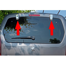 Накладки на петли задних дверей (2 шт, нержавейка) для Citroen Berlingo/Multispace 2019- гг