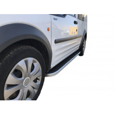 Боковые Подножки Tayga (2 шт., Алюминий) Макси База для Ford Connect 2006-2009 гг