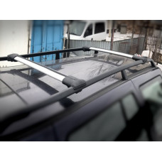 Поперечины на стандартные рейлинги без замка Can V1 (2 шт) до 138 см, Черный для Infiniti FX 2003-2008 гг