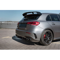 Задній дифузор з насадками (Дизайн A45 HB) для Mercedes A-сlass W177 2018- рр