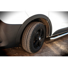 Накладки на арки (6 шт, чорні, ABS) для Renault Trafic 2015- рр